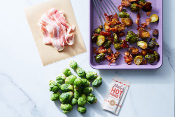 Meal Shortcut | Hot Honey Roasted Brussels Sprouts
