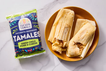 Green Chile Pork & Cheese Tamales, 2 portions