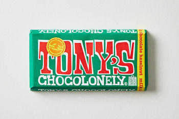 Tony's Chocolonely Milk Chocolate & Hazelnut, 180g