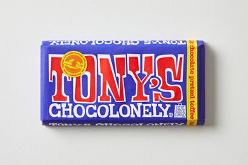 Tony's Chocolonely Dark Milk Chocolate, Pretzel & Toffee, 180g