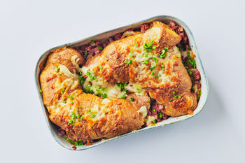 DIY Bake | Bacon & Cheddar Croissant Bake, Serves 2