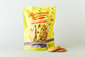 Ridiculously Delicious Choc Chip Peanut Butter Cookies, 170g (8 Cookies)