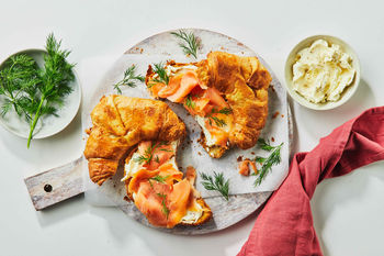 Smoked Salmon, Cream Cheese & Dill Croissant Kit, Serves 2