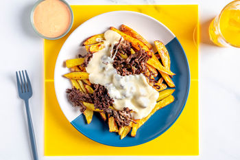 1–2–3-Kinderrezept: Animal Style Fries mit Rinderhack (2 Port.)