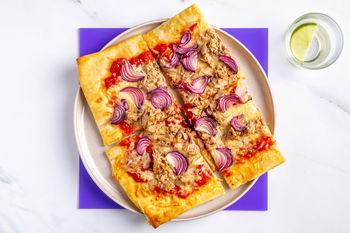 1–2–3-Lunchrezept: Knusprige Thunfisch-Pizza (2 Port.)