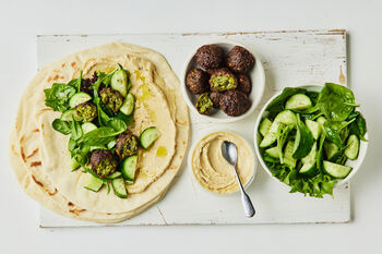 Yalla Hummus & Falafel Mezze Kit, Serves 2