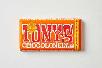 Tony's Chocolonely Milk Chocolate Caramel Sea Salt, 180g