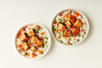 Japanese Salmon & Rice, Serves 2