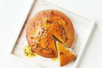 DIY Bake | Lemon Passionfruit Syrup Cake, Serves 8-10