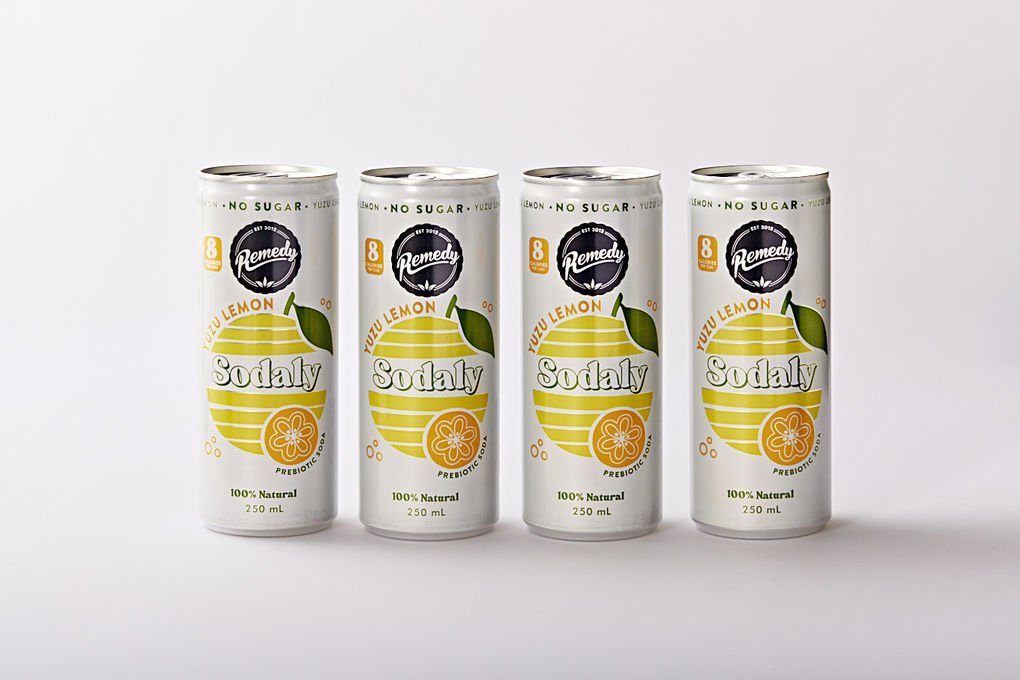 Remedy Yuzu Lemon Sodaly, 4x250mL