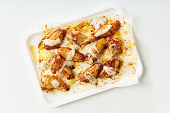Hot Wings with Ranch Dressing, Serves 2