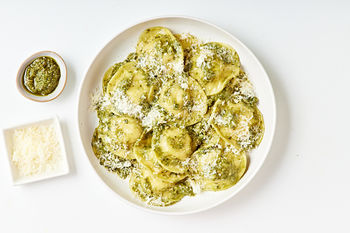Four Cheese Ravioli, Basil Pesto & Parmesan Kit, Serves 2