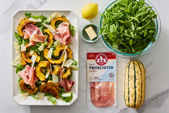 Meal Shortcut | Delicata Squash Salad with Prosciutto, Parmesan, & Arugula
