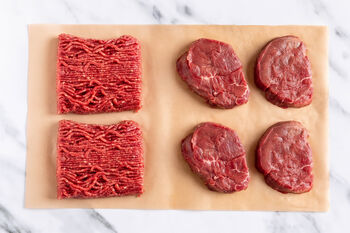 Bundel: Biologische biefstuk (ca. 500g) & Biologisch rundergehakt (500g)