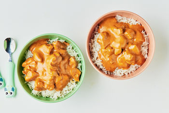 Kids Free-Range Butter Chicken & Rice, Serves 2
