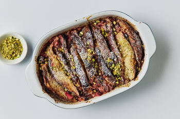 DIY Bake | Rhubarb Bread & Butter Pudding, Serves 4