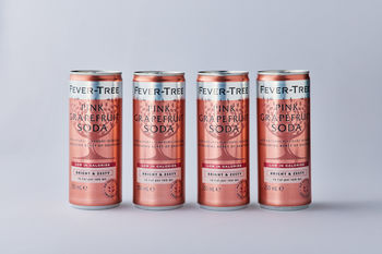 Fever-Tree Pink Grapefruit Soda, 4x250mL