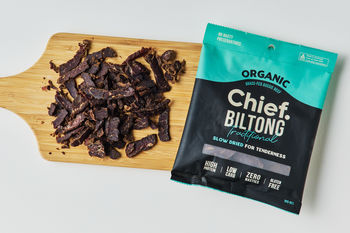 Chief Organic Beef Biltong Original, 90g