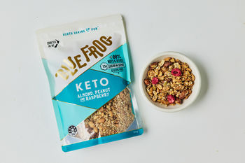 Blue Frog Almond, Peanut and Raspberry Granola, 300g