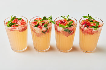 Mix & Match | Sparkling Strawberry & Yuzu Mocktail, Serves 4