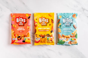 Bites We Love: Snackbundel met 3 notenmixen (100g)