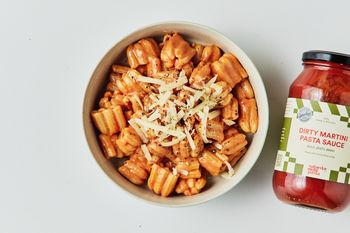 Saturday Night Pasta 'Dirty Martini' Pasta Kit with Parmesan & Cream, Serves 4