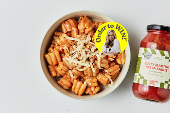 Saturday Night Pasta 'Dirty Martini' Pasta Kit with Parmesan & Cream, Serves 4
