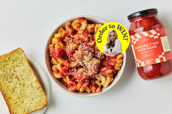 Saturday Night Pasta 'Some Like It Hot' Pasta Kit with Parmesan & Garlic Bread, Serves 4