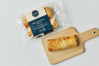 Ivan's Beef Sausage Rolls, 2x180g