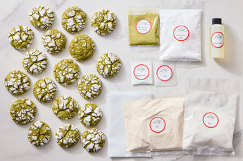 Easy Prep Baking Kit! Matcha Crinkle Cookies