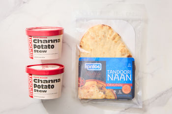 Meal Shortcut | Chana Potato Stew with Naan, 2 portions