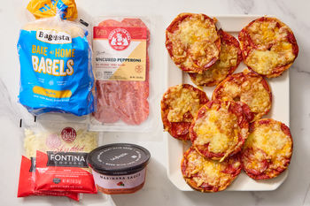 Kid-Friendly Meal Shortcut | Pepperoni Pizza Bagels, 4 portions