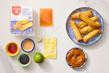Meal Shortcut | Chicken Lumpia with Peanut Sauce, 2 portions