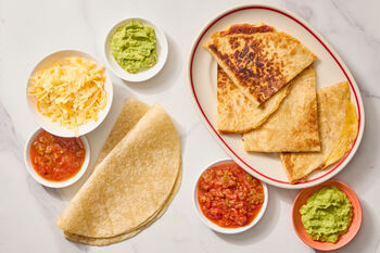 Kid-Friendly Meal Shortcut | Cheese Quesadillas with Salsa & Guacamole, 2 portions
