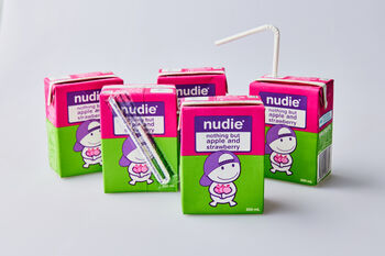 Nudie Kids Apple & Strawberry Juice, 5x200mL