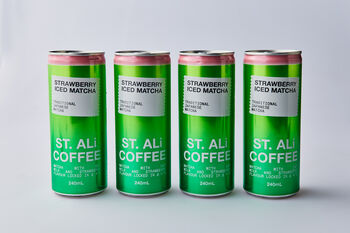 St Ali Strawberry Iced Matcha, 4x240mL