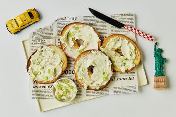 Taste of NYC: Bagel & Spring Onion Schmear Kit, Serves 2
