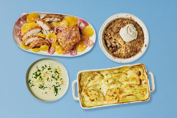 Bundle & Save $14.97 | Winter Main, Two Sides & Dessert, Serves 4