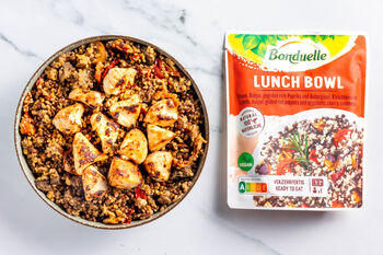 Superfix: Bulgur-Linsen-Bowl & Hähnchenwürfel (1–2 Port.)