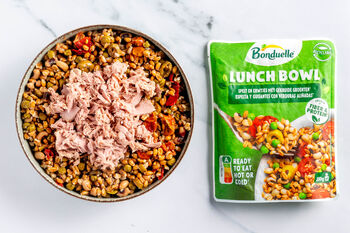 Superfix: Dinkel-Gemüse-Bowl & Thunfisch (1–2 Port.)