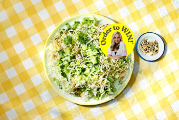 A Crunchy Slaw with Coriander & Sesame | Home Food by Elizabeth Hewson, Serves 2