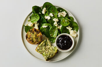 Broccoli Egg Muffin, Relish & Salad Kit, Serves 2