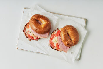 Ham, Cheese & Tomato Bagel Kit, Serves 2