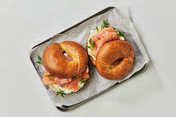 Smoked Salmon & Cream Cheese Bagel Kit, Serves 2