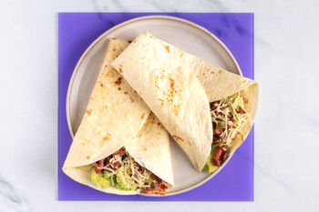 1–2–3-Lunchrezept: Avocado-Bacon-Wraps (2 Port.)