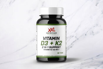 Vitamine D3 (1000 IU) + K2 (45 µg) (60 tabletten)