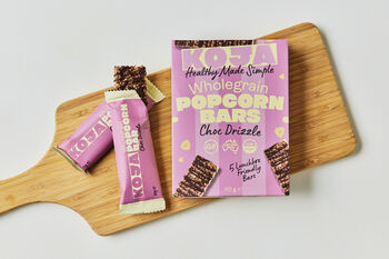 Koja Choc Drizzle Popcorn Bars, 5x22g