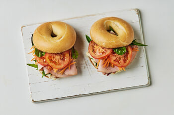 Classic Ham & Salad Bagel Kit, Serves 2