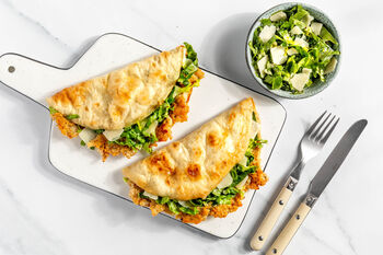 Taco's met kalkoengehakt Caesar-style (2 porties)