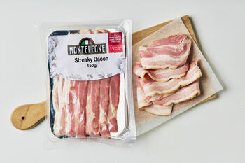 Monteleone Streaky Bacon, 150g